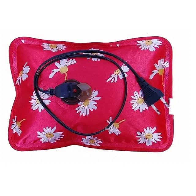 Electric Hot Water Bag for Body Pain Relief, Multicolor, 1 L