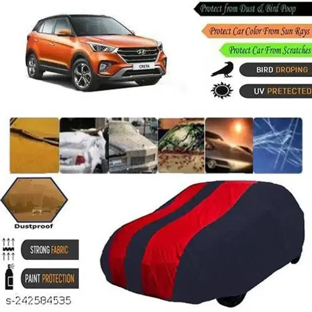 Taffeta Waterproof Car Cover for Hyundai Creta, Multicolor