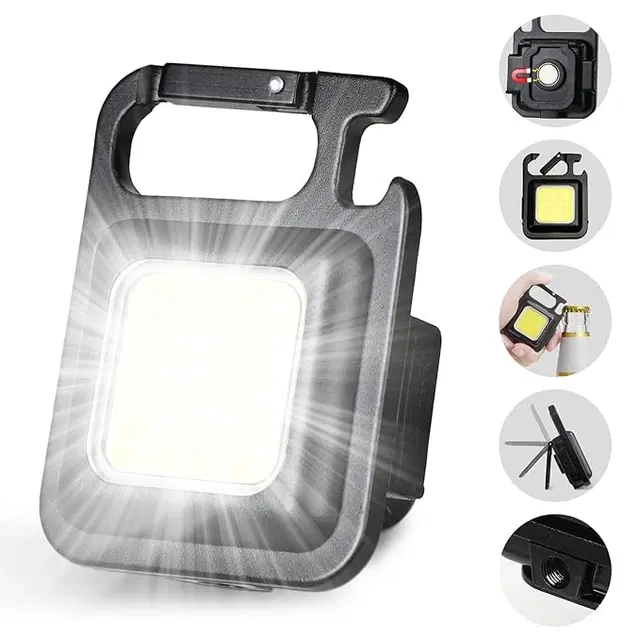 Portable USB Rechargeable Camping Flash Light, White