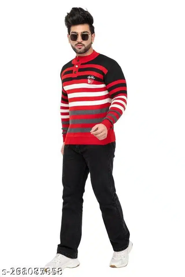 Acrylic Sweater for Men (Multicolor, Free Size)