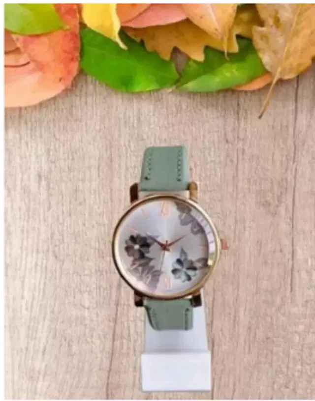 Leather Strap Analog Watch for Women & Girls (Multicolor)