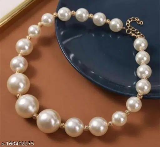Trendy Urbanic Pearl Choker Minimal Necklace for Girls And Women