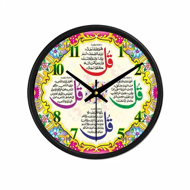 Plastic Wall Clock (Black)