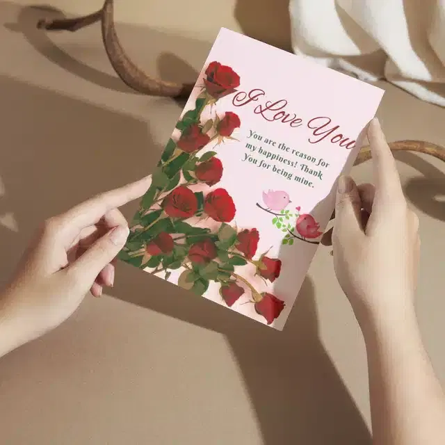 Valentine Day Greetings with Envelope, Multicolor