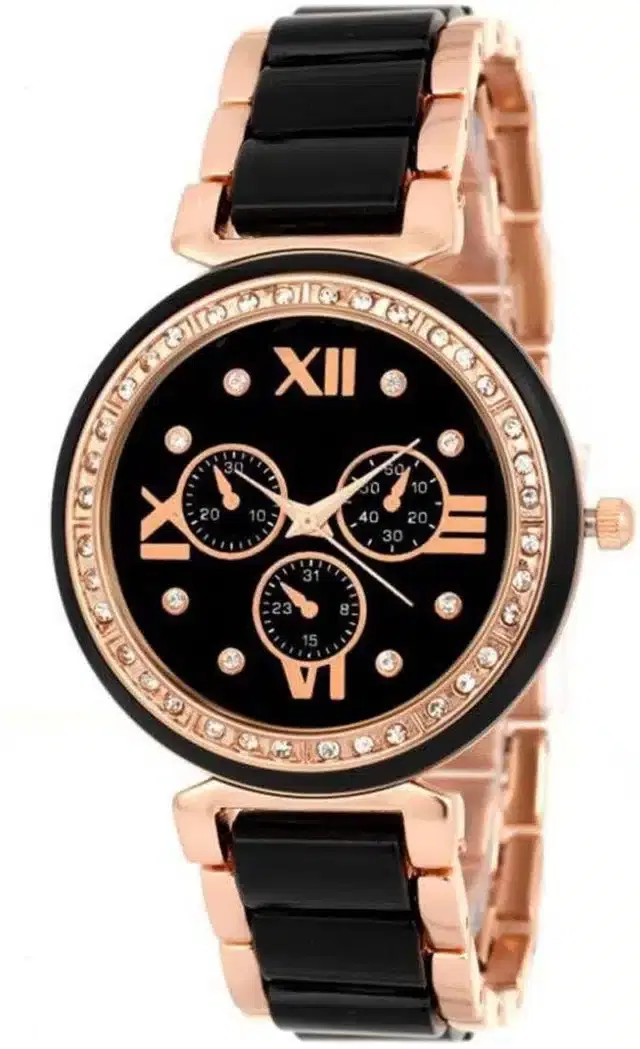 Analog Watches for Women (Black)