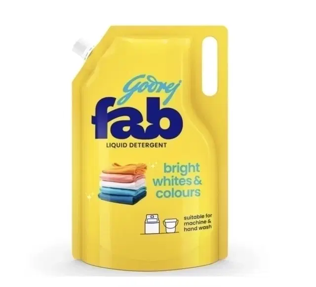 Godrej Fab Detergent Liquid 800 ml (Pouch)