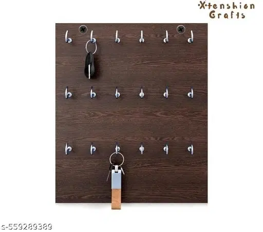 Wooden Key Holder For Home, Brown