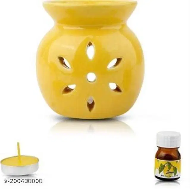 Ceramic Candle Diffuser, Yellow
