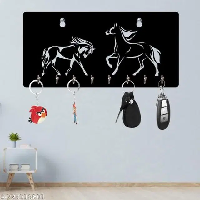 Wooden Key Holder, Black