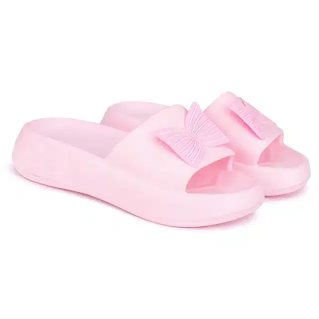 Bersache Sliders for Women (Pink, 4)