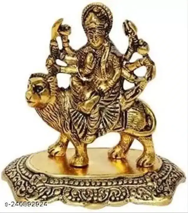 Brass Sheravali Mata Idol, Gold