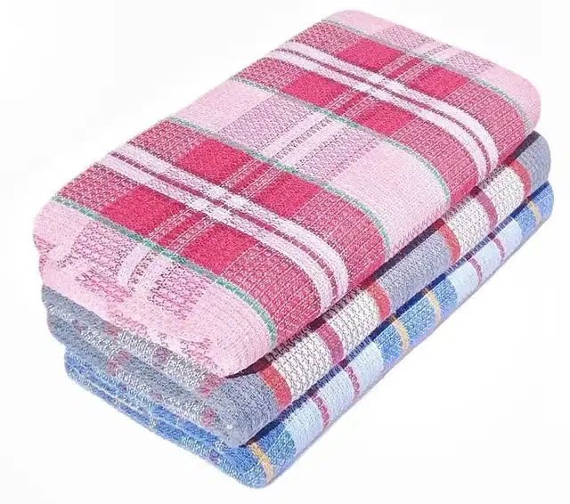 Bath Towel, Pack of 3, 150x80 cm Multicolor