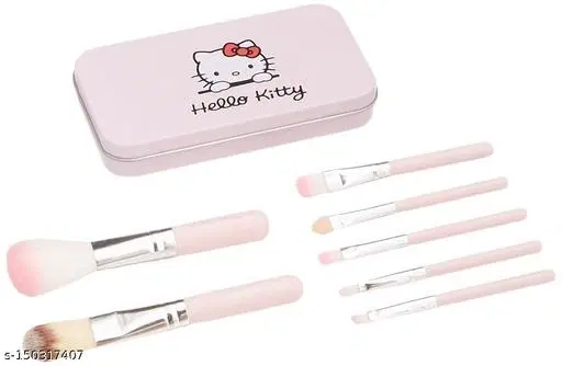 Mini Brush Kit With a Storage Box- (PINK), set of 7