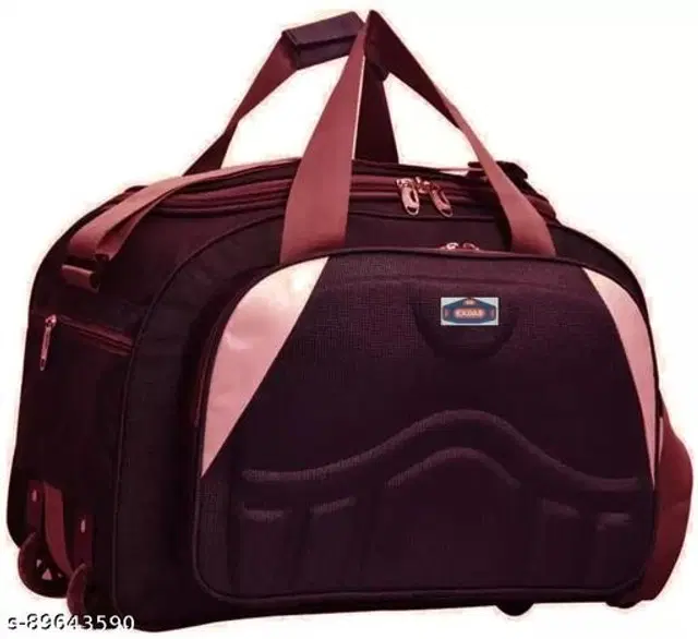 Polyester Duffle Bags, Maroon