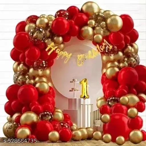 39 Pcs 1st Birthday Decoration kit, Multicolour, Set of 1