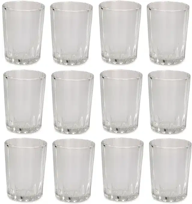 Liquor cum Cocktail Glasses, Transparent, 200 ml, Pack of 12