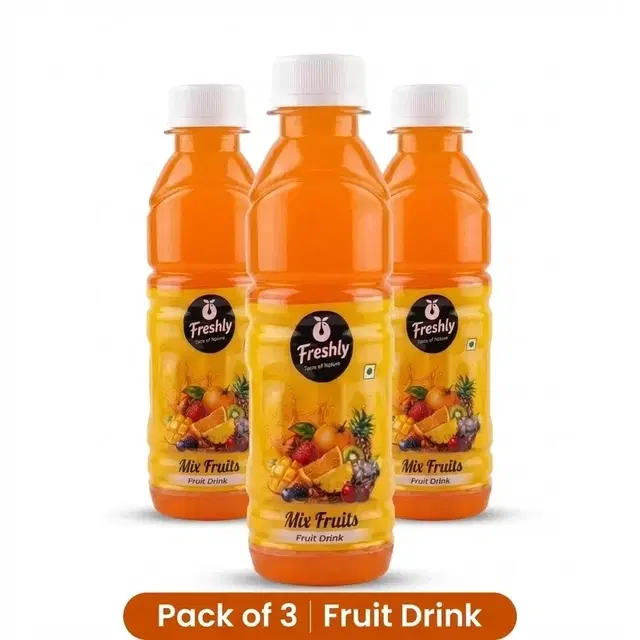 Freshly Mixed Juice 250 ml (Pack Of 3)