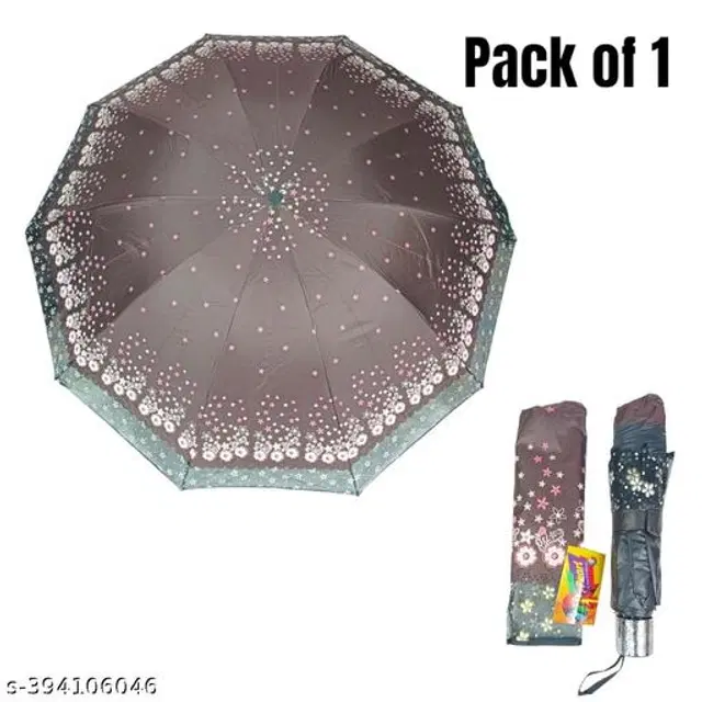 Polyester Foldable Umbrella, Assorted, Pack of 1