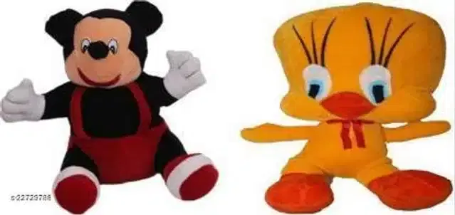 Stuffed Toys for Kids, Multicolor, Set of 2