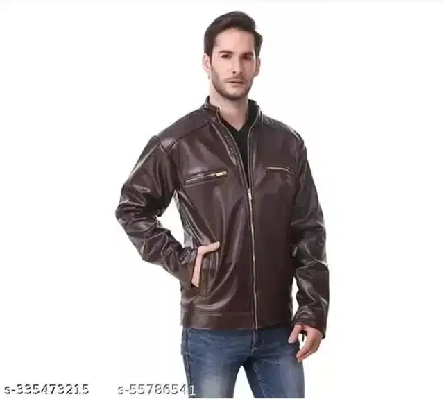 Full Sleeves Jacket for Men (Dark Brown, S)