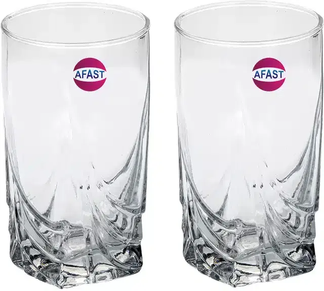 Fancy Water & Wine Glass, 300 ml, Pack of 2