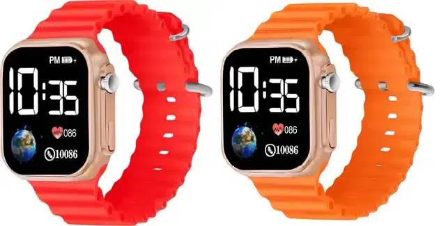 Electronic LED Digital Watch for Kids, Pack of 2 (Multicolor)