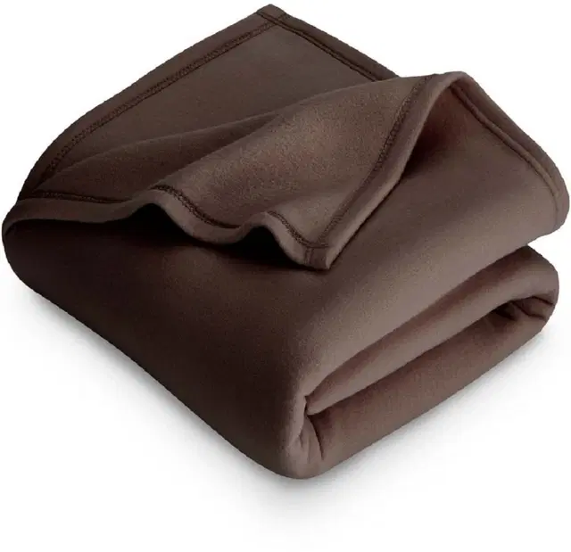 Fleece Blanket, Brown, 60x90 Inches