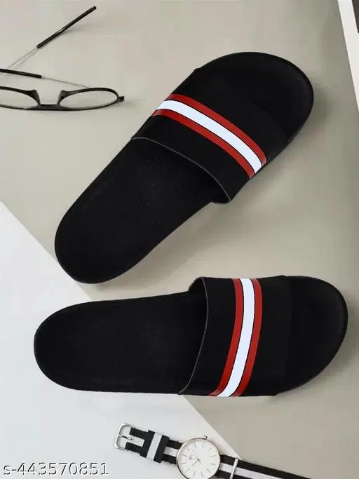 Sliders for Men, Black (8)