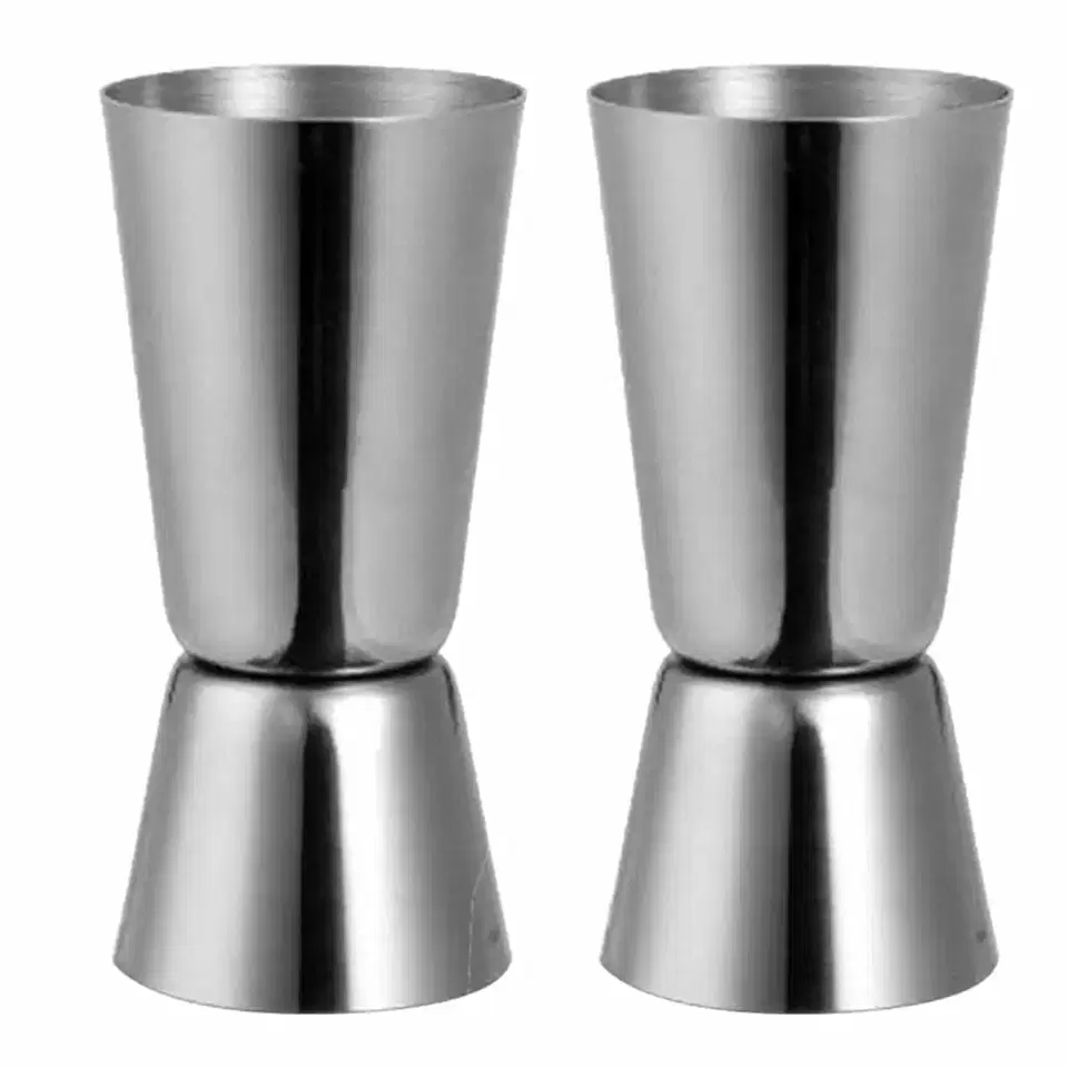 Oc9 Stainless Steel Double Sided Peg Measure 30 ml & 60 ml, Pack Of 2, Oc-217