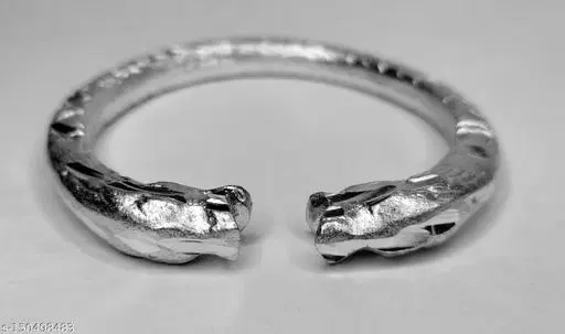 Aluminum Silver Coated Kada Bracelets for Women (Silver)