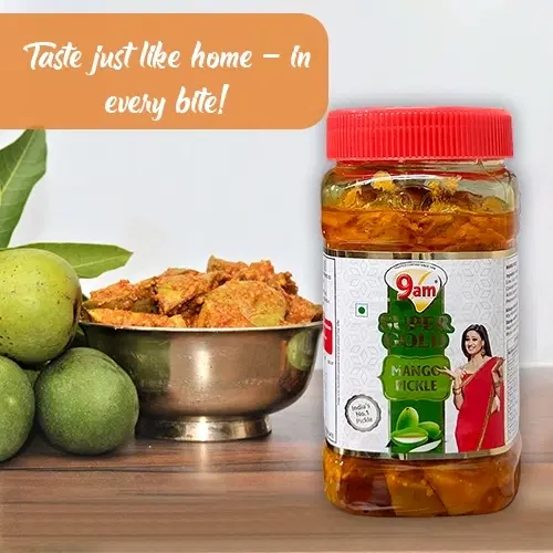9 Am Super Gold Mango Pickle 450 g