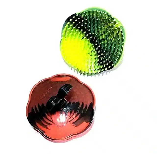 Plastic Pocket Hair Comb, Multicolor, Pack of 2