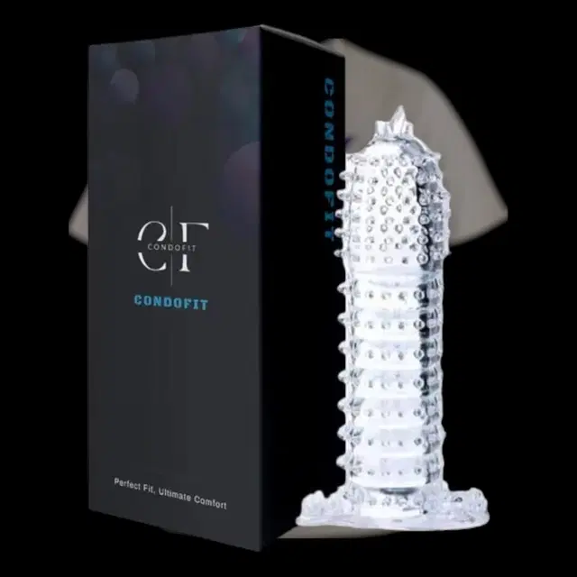 Crystal Dotted Reusable Condom for Men, Transparent, Pack of 1