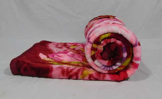 Luxurious Embossed Double Bed Blanket, Multicolor, 90X90 Inch, Pack Of 1, Mo-005