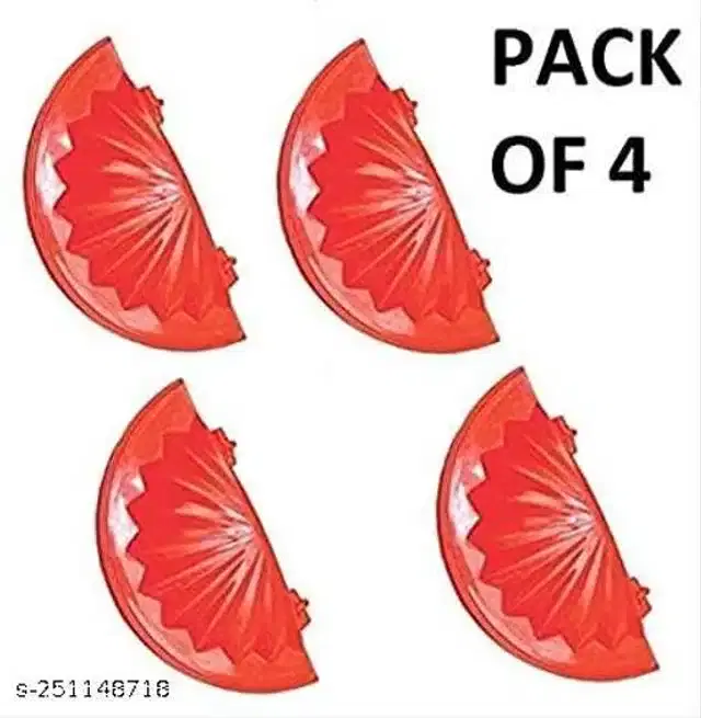 Plastic Gujiya Maker, Red, Pack of 4