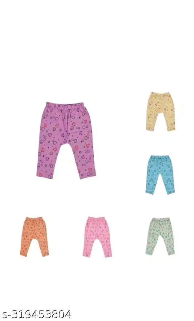 Cotton Pyjama for Kids, Pack of 6 (Multicolor, 0-3 Months)