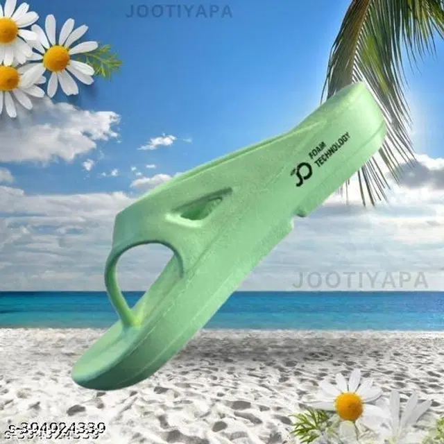 Flipflops for Women (Green, 6)