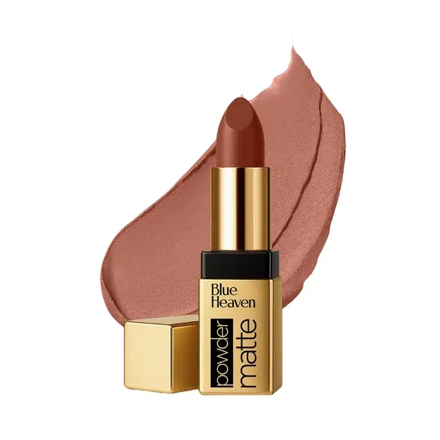 Blue Heaven Powder Matte Lipstick-Toffe Brown