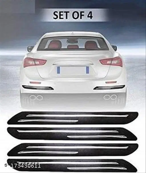 Plastic Car Bumper Protector, Multicolor, Pack of 4