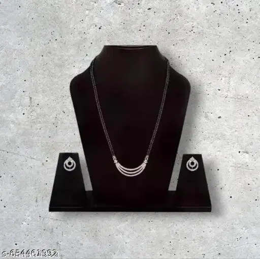 Mangalsutra Set White 18 inch for Women