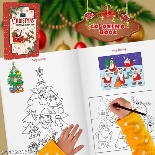 Christmas  Holiday Activity & Coloring Book for Kids | Christmas Edition | Mazes, Dot-to-Dot & Coloring