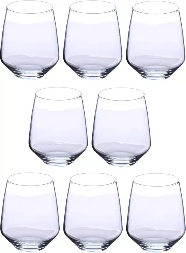 Liquor cum Cocktail Glasses, Transparent, 350 ml, Pack of 8