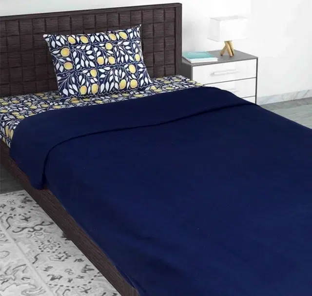 Fleece Blanket, Blue, 60x90 Inches