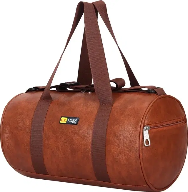 PU Gym Bag [40 L, Tan]