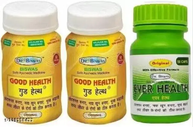Dr Biswas Good Health Ayurvedic Capsule With Ever Healh, Pack Of 3