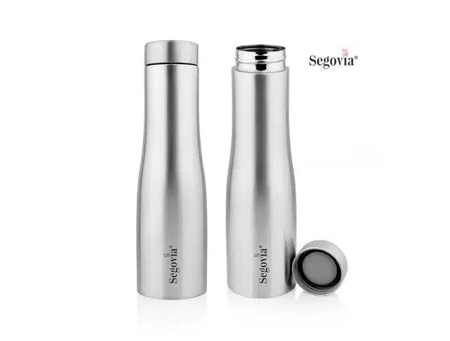 Stainless Steel Cola Single Walled Water Bottle, Pack of 2, Silver, 1000 ml, SS-26