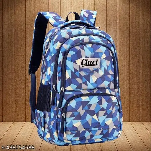 Canvas Backpack Bag, Blue