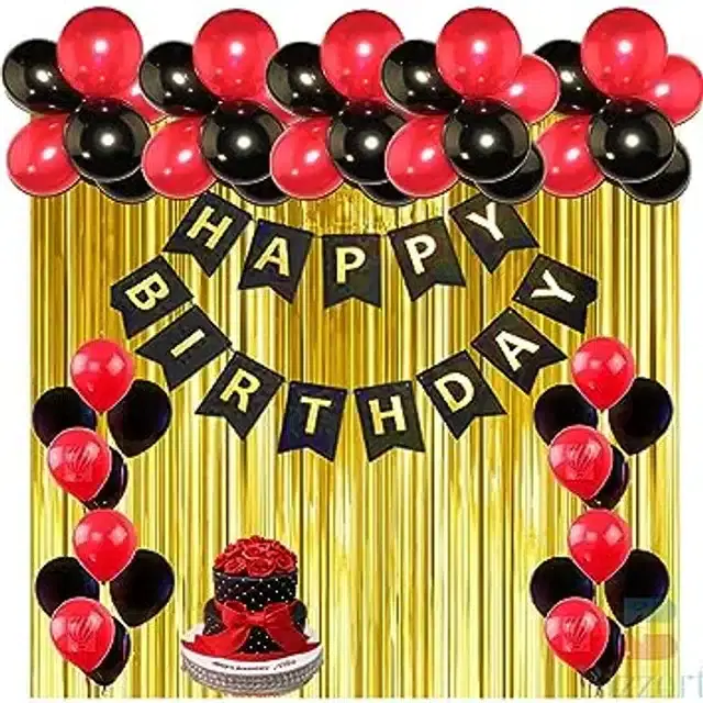 Birthday Decoration Kit, Multicolor, Set of 33