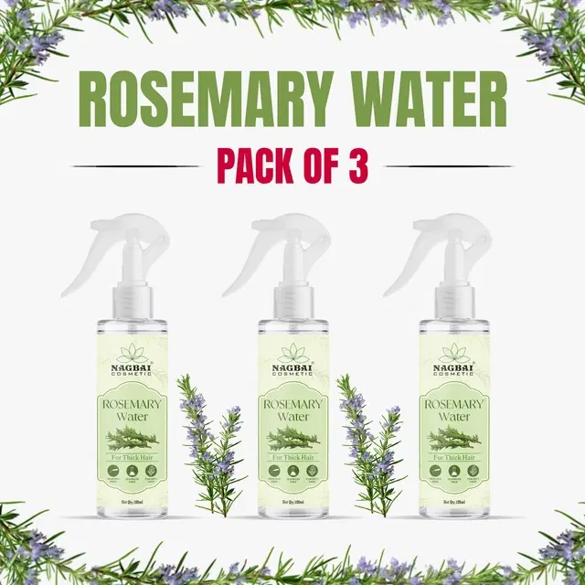 Rosemary Water Spray for Hair, 100 ml, Pack of 3