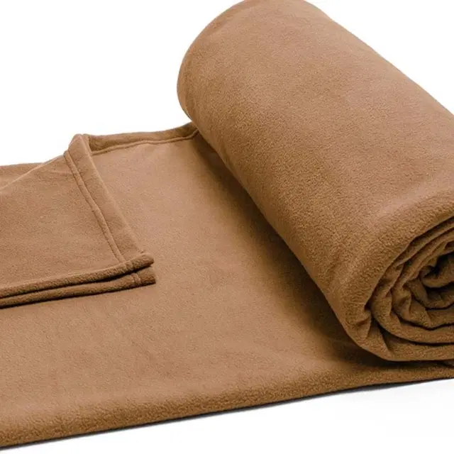 Fleece Blanket, Cream, 60x90 Inches